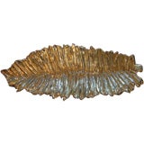 Gilded leaf platter