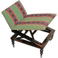 19th Century Adjustable Rosewood Foot Stool 9