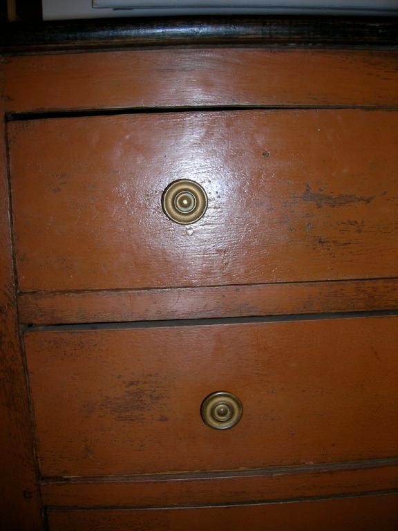 19th Century Ochre Painted Chest of Drawers 4