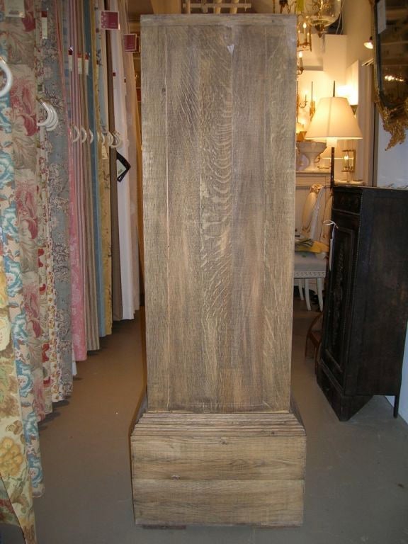 Pair of tall rustic wooden pedestals, sold individually