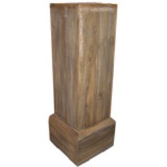 Pair of Tall Rustic Wooden Pedestals 6