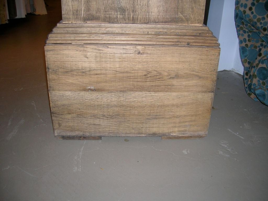 Pair of Tall Rustic Wooden Pedestals In Excellent Condition For Sale In Boston, MA