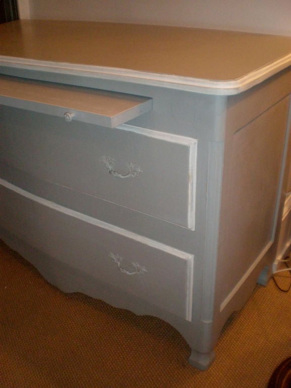 Contemporary French Painted Dresser with Slide For Sale