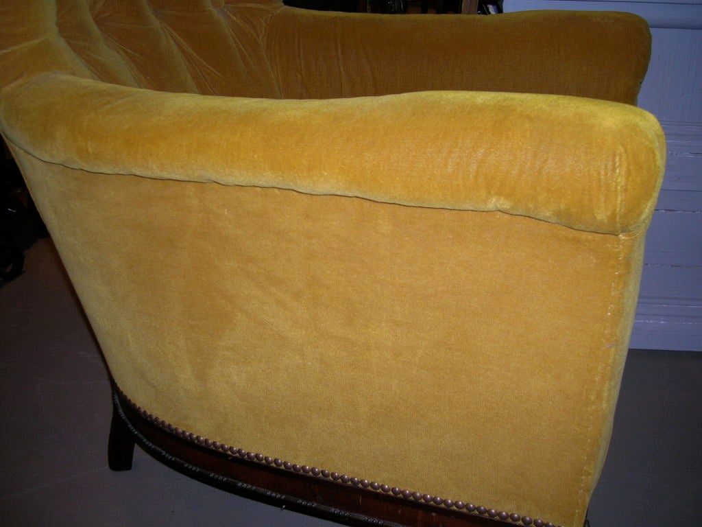 19th Century Tufted Club Chair In Excellent Condition In Boston, MA