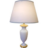 Opaline urn shaped table lamp