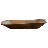 Large scale carved wooden bowl