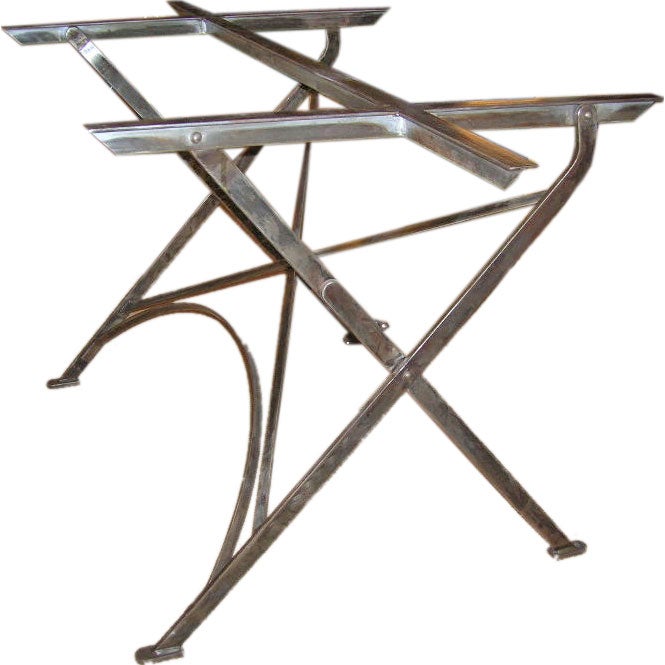 Folding "X" Steel Table Base