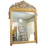 Louis XVI Giltwood and Blue Painted Mirror