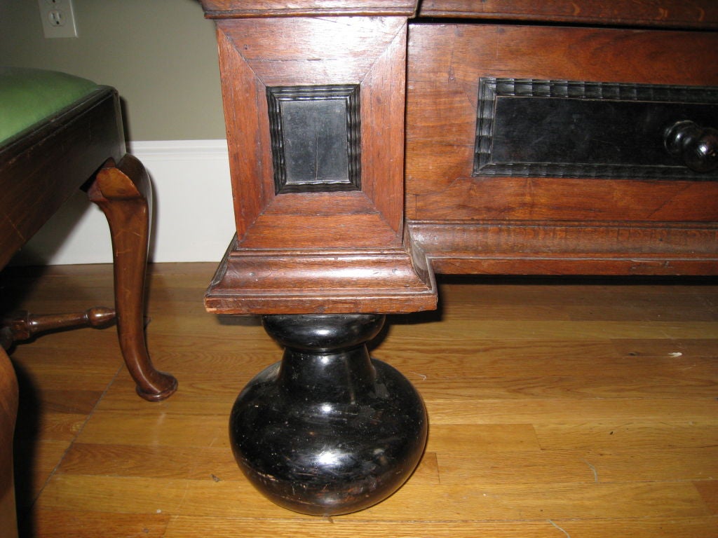 Dutch Baroque Style Oak and Ebony Kas