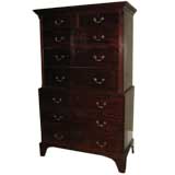 George III Mahogany Chest on Chest