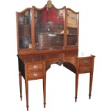 Antique Edwardian Satinwood and Painted Dressing Table