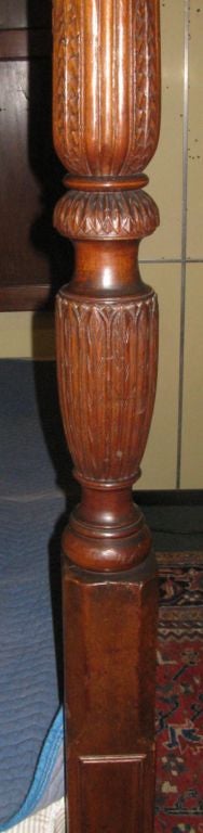 Wood George III Mahogany Tester Bed