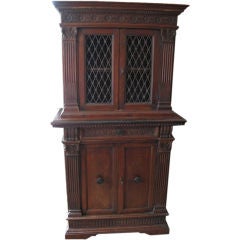 Antique Italian Renaissance Style Walnut Cabinet