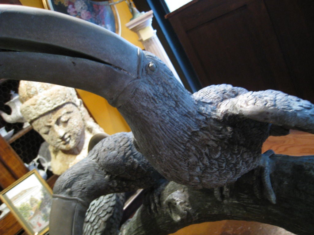 Bronze Toucan Garden Ornament