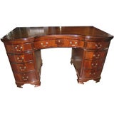 George III Style Mahogany Pedestal Desk