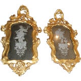 Pair Italian Rococo Mirrors