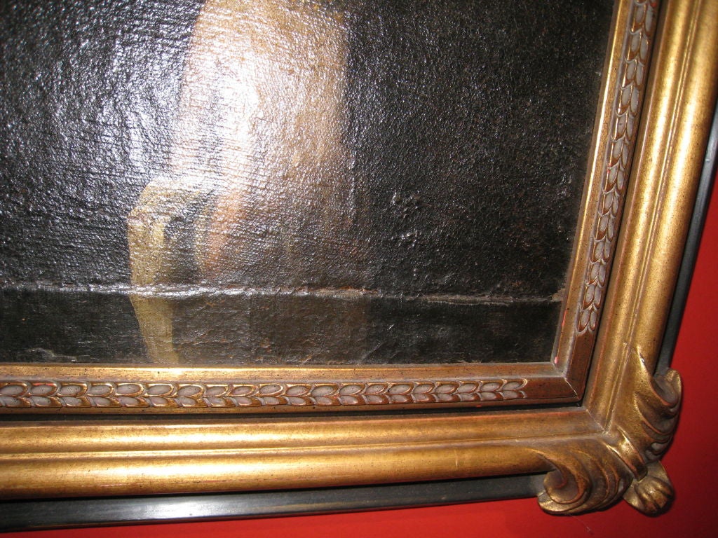 Oil on canvas portrait of Spanish noblewoman