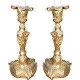 Pair Louis XV Style Bronze Candlesticks