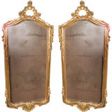 Pair Venetian Style Giltwood Mirrors