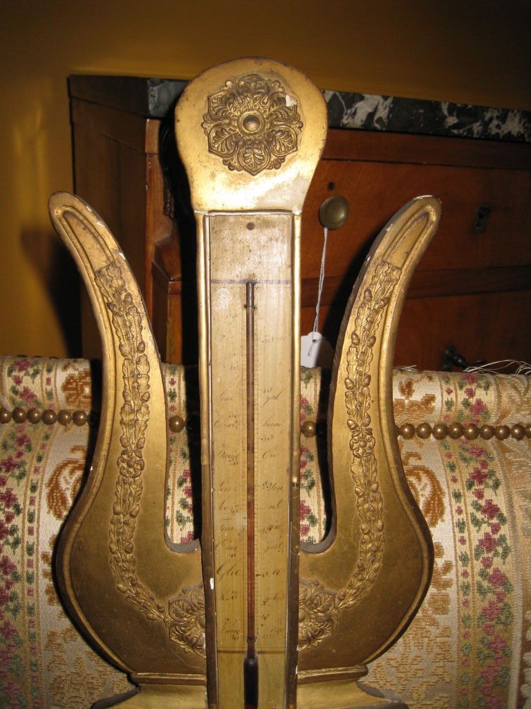 Charles X Giltwood Barometer
