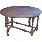 Antique CHARLES II OAK GATELEG DINING TABLE