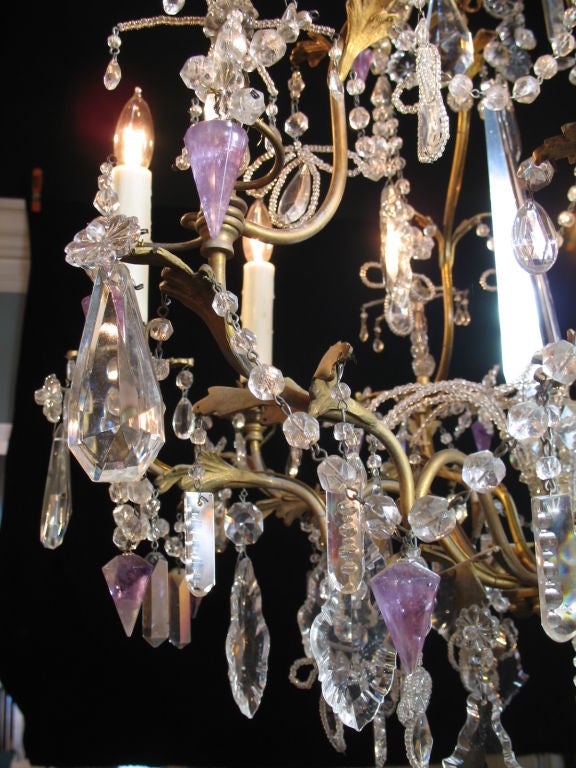 lampadario gocce cristallo vintage