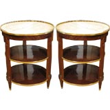 Pair of French Empire Side Tables