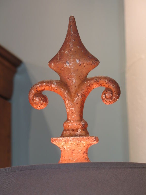 Pair of French Cast-Iron Urn Lamps For Sale 2