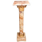 French Onyx and Gilt-bronze Pedestal