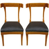Pair of French Consulat Style Chairs
