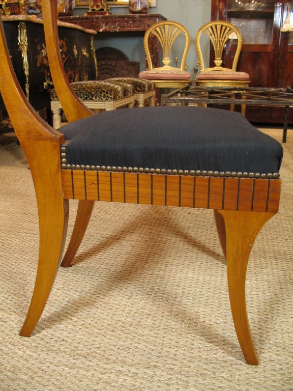 Pair of French Consulat Style Chairs 3