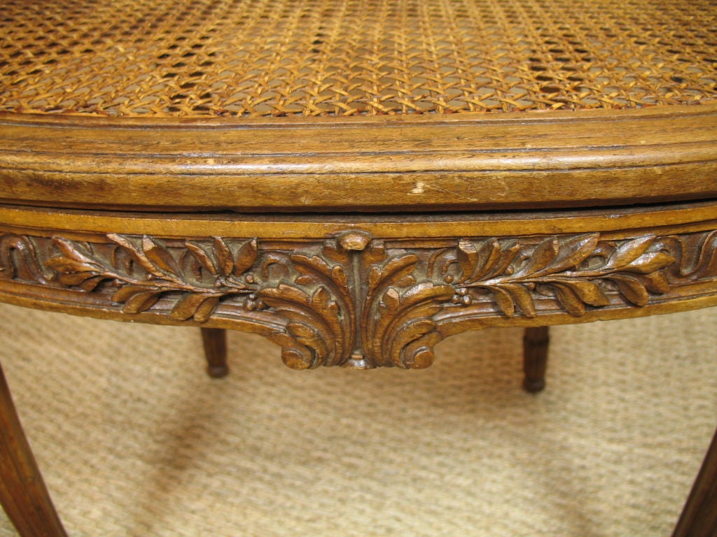 French Carved Walnut Desk Chair 7