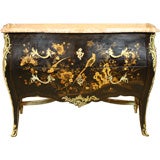 Antique French Louis XV Style Chinoiserie Commode