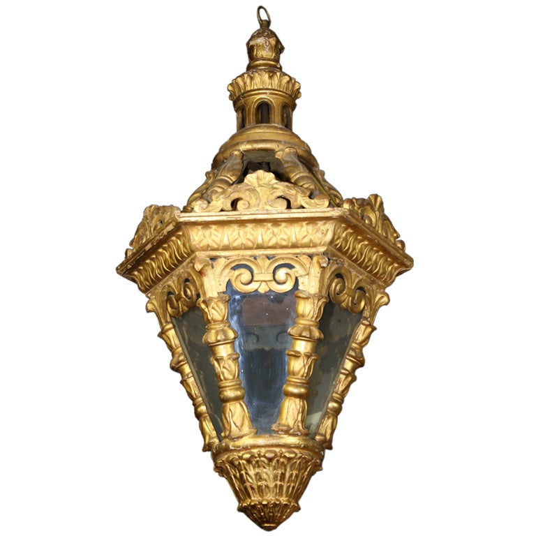 18th Century Gilt-Wood Venetian Lantern