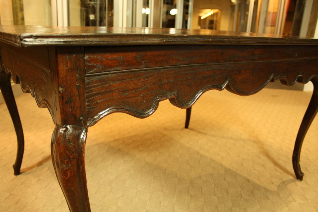 French Louis XV Period Oak Table For Sale 3