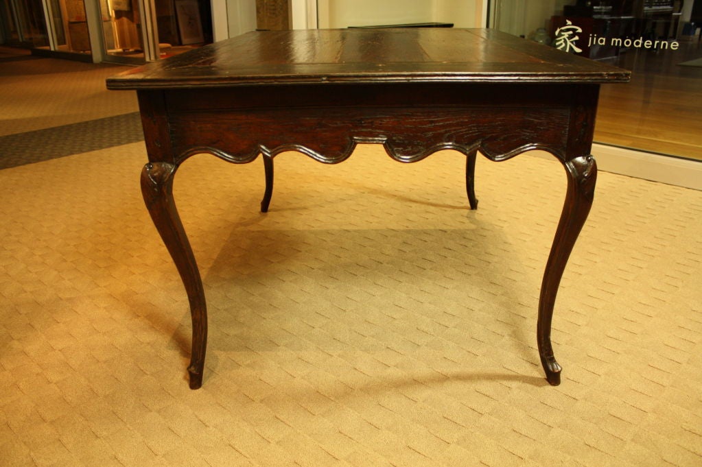 French Louis XV Period Oak Table For Sale 5