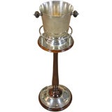 Silver Champagne Bucket on Stand by Christofle