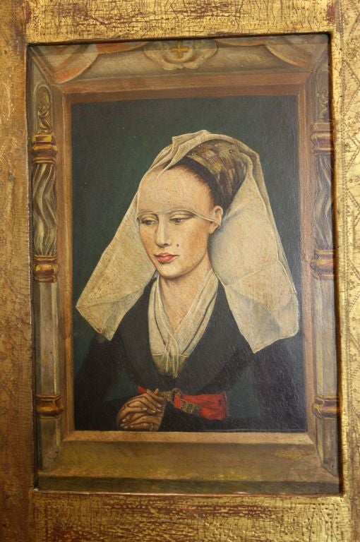 Portrait of a Lady (after Weyden) in Tabernacle Frame 3
