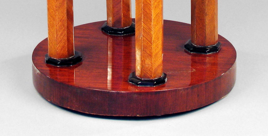 Mahogany and Part Ebonized Taboret