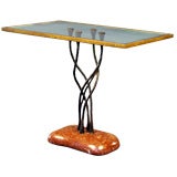 French Iron and Glass Table