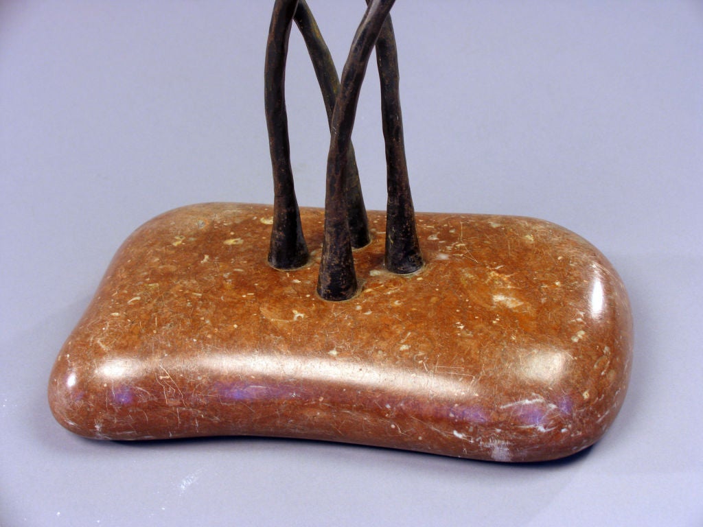 French Iron and Glass Table