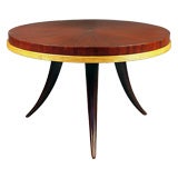 Rosewood, Limewood and Mahogany Table