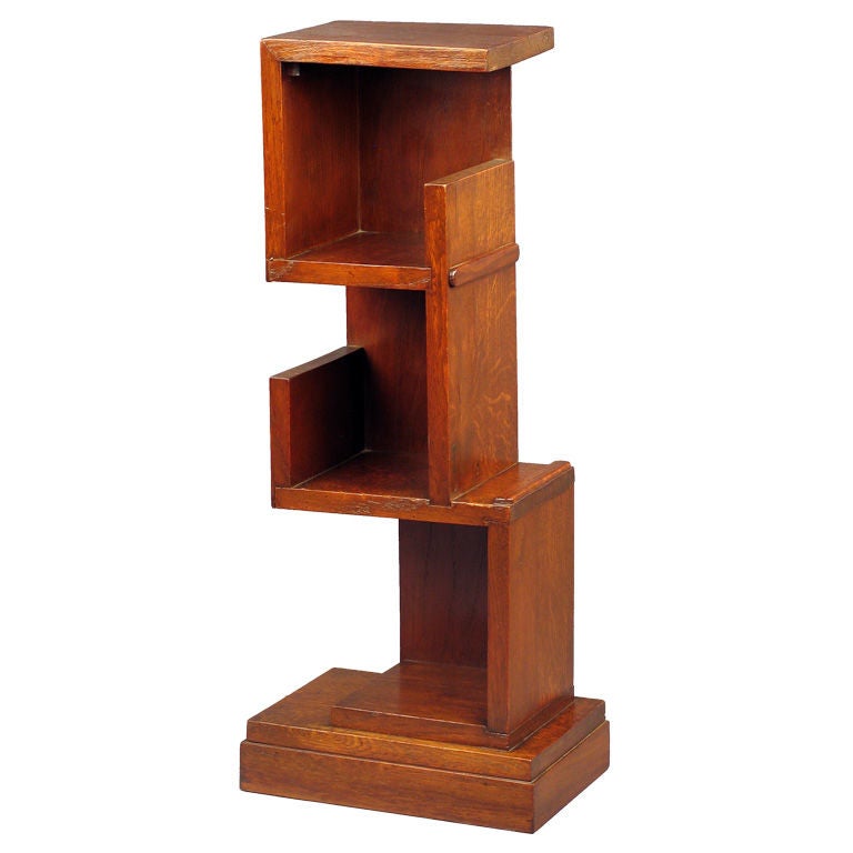 Constructivist Oak Table For Sale