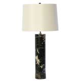 Black Marble Cylinder Lamp