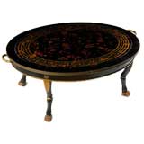 Vintage SALE!  Neoclassical Oval Coffee Table
