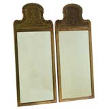 Bronzed Gilt Wood Mirror