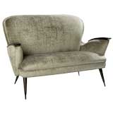 Vintage Sculptural Settee