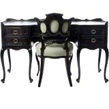 Writing Desk / Dressing Table with Companion Chair