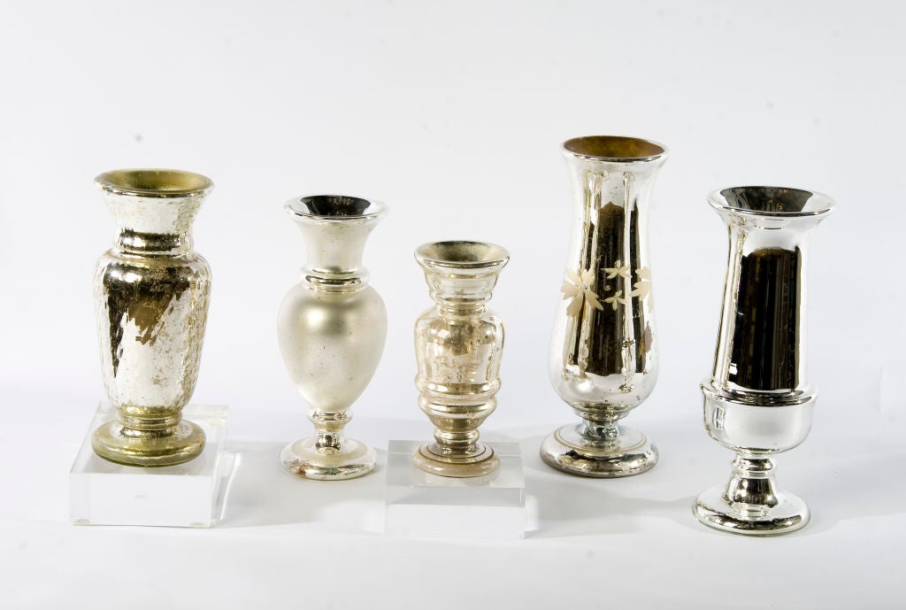 An Impressive Collection of Mercury Glass: Group # 3