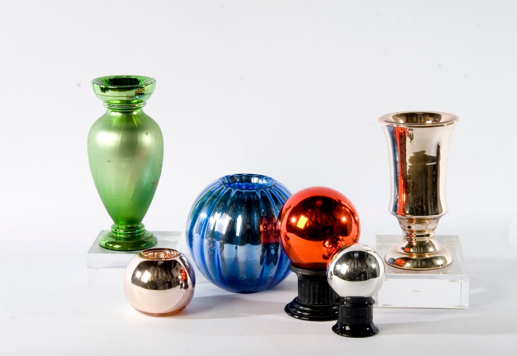 SALE!  An Impressive Collection of Mercury Glass: Group # 4